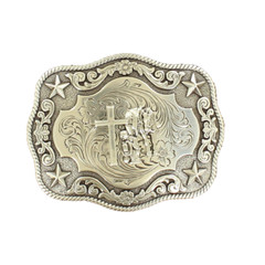 Nocona Praying Cowboy at Cross Belt Buckle 3798659