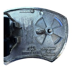 Silver Star DJ Spinning Turntables Vintage Buckle And Leather Studded Belt Small