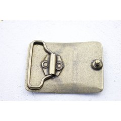 Designer Belt Buckle Rectangular – Textured Metal Finish