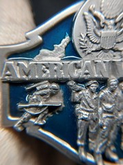 1988 Siskiyou American Veteran Enameled Belt Buckle