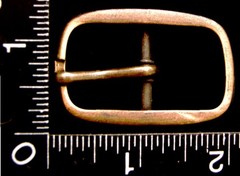 LL06120 VINTAGE ***RECTANGULAR SHAPE*** TONGUE TYPE BRASSTONE BELT BUCKLE