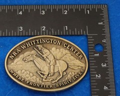 NRA Whittington Center Where Frontier Spirit Lives Belt Buckle, Complete