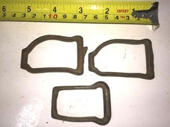 Lot of 3 Vintage 2-3/8&Prime; x 1-1/2&Prime; Rusty Belt Buckles Patina Crafts Welding Art