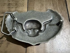 Skull buckle with Wings