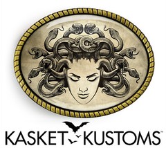 Medusa Belt Buckle – Greek Mythology Female Monster Handmade Buckle – 554-2