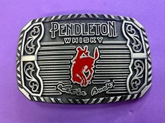 2025 Pendleton Whiskey Let&rsquo;er Buck Rodeo Cowboy Montana Silversmiths Belt Buckle