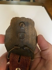 Vintage Brass Duesenburg Straight Eight Belt Buckle And Leathe Belt Handmade Car