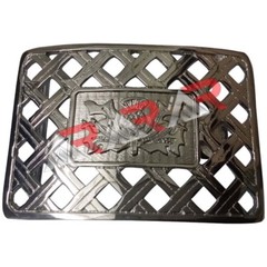 Scottish Kilt Belt Buckle Highland Buckle&rsquo;s Latice Thistle Chrome Finish New AAR