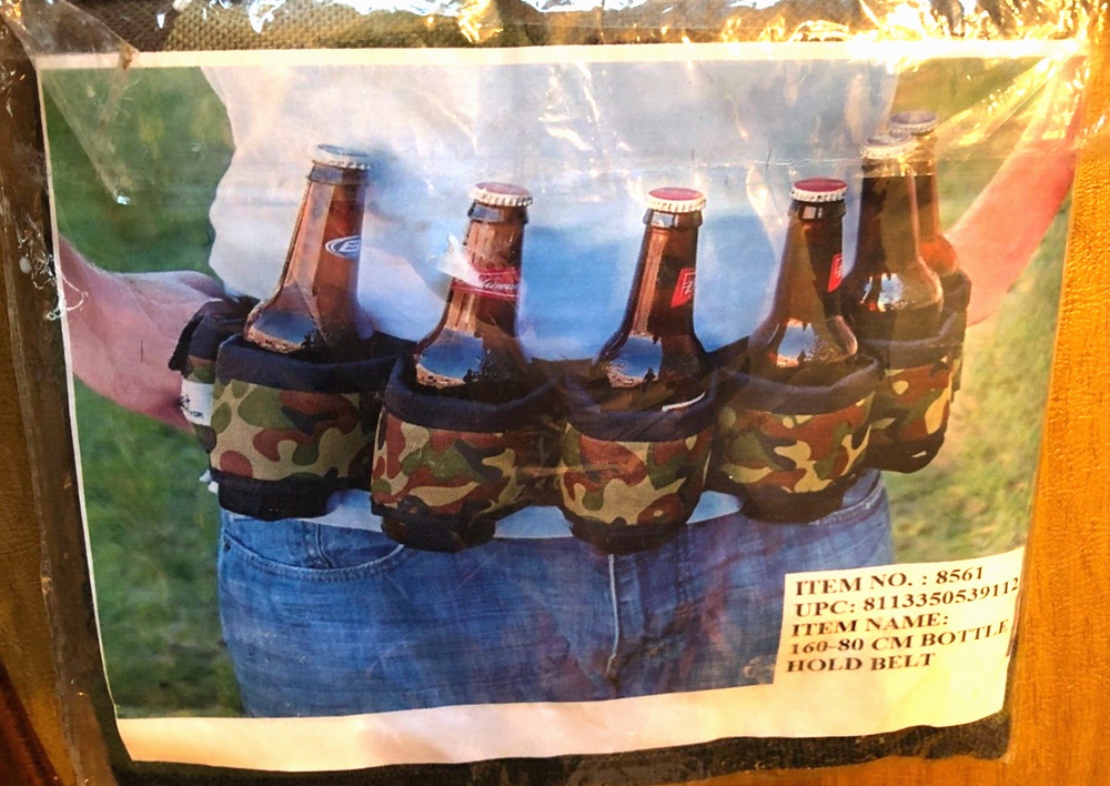 Camo 6 Pack Beer Pop Can Bottle Holder Holster Belt Camo Fanny Pack  Adjustable