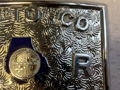 Balto Co Railroad Police Belt Buckle 1.75&Prime; Loop Maryland Railway Service