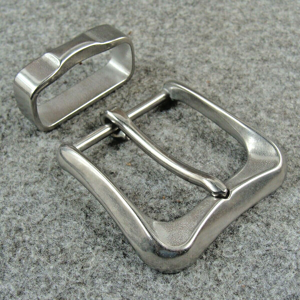 Stainless Steel Pin Belt Buckle Men&rsquo;s Belt Buckles For 1.5&Prime; Belt With Belt Loop