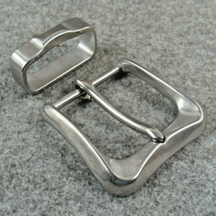 Stainless Steel Pin Belt Buckle Men&rsquo;s Belt Buckles For 1.5&Prime; Belt With Belt Loop