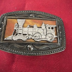 Vintage Steam Train Railroad Engine Design by CII New York Solid Brass 1970&rsquo;s