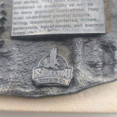 Electrician Commemorative Job Profession Vintage 1987 Siskiyou Z-40 Belt Buckle