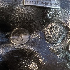 Vintage 1978 « 4×4 » 3D Pewter Jeep Bergamot Brass Works Belt Buckle # J-39