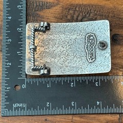 Western Longhorn Skull Belt Buckle Silver Engraved Floral Rhinestone Accents