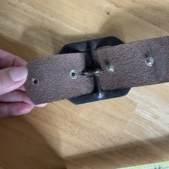 Rare VTG Peace Love Happiness Hippie Belt Boho Leather Unisex Dillon Rogers Read