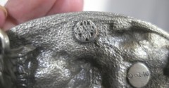 Vintage 1983 Bergamot Great Seal of the USA Eagle Pewter Belt Buckle O-146