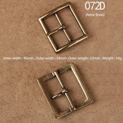 Solid Brass Pin Buckle Leather Craft DIY Belt Men Women 38mm 40mm Polished Gold