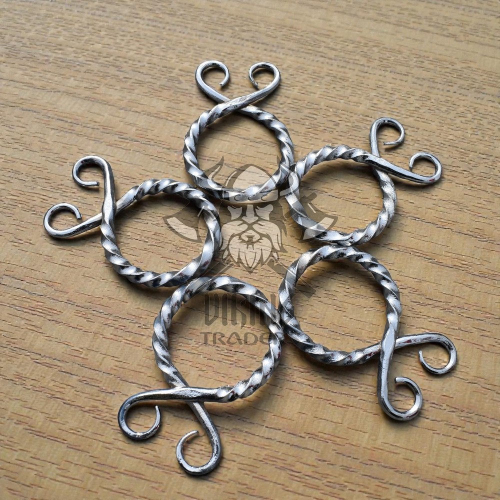 Medieval Silver Tone Belt Buckles Set of 5 Antique Style Costume Leather Crafts