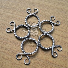Medieval Silver Tone Belt Buckles Set of 5 Antique Style Costume Leather Crafts