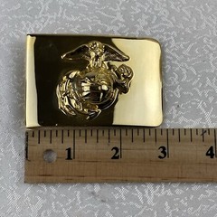 Vintage USMC Solid Brass Belt Buckle – Marine Corps Made In USA-Signed KIGI