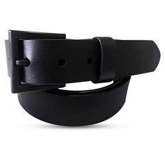 Beep Free 1 3/8&Prime; Genuine Italian Leather, Vegetable Tanned Belt 30-32, Black