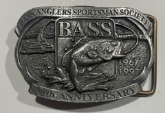 Men&rsquo;s Bass Anglers Sportsman Society Belt Buckle 30th Anniversary Made In Canada