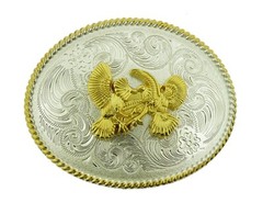 New Men Women Western Cowboy Cowgirl Rodeo Style Belt Buckles Gold Silver Metal