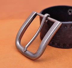 Alloy Prong Pin Clip Buckle Men Leather Belt Replacement Old Silver Belt Buckle