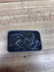 70s Cowboy Western Horse Calf Belt Buckle Rodeo