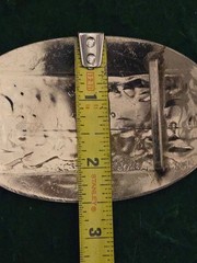 Vintage P.PL.B.R German Silver Belt Buckle (O-17)