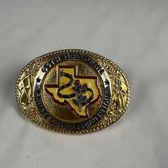 Vintage 45th National Square Dance Convention Belt Buckle Texas San Antonio #150
