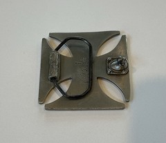 IRON CROSS BELT BUCKLE maltese cross chopper motorcycle outlaw biker buckle