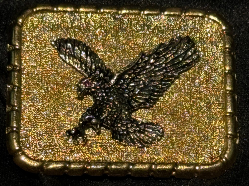 Vintage American Eagle Belt Buckle – Genuine Ruby eye