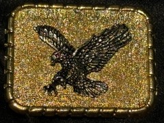 Vintage American Eagle Belt Buckle – Genuine Ruby eye