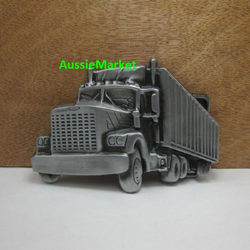1 x mens ladies belt buckle quality metal alloy lorry truck trucker semi trailer