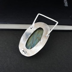 Belt Buckle Handcrafts With Labradorite Gemstone Western Belt Buckle For Men