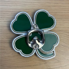 Unbranded Belt Buckle Four Leaf Clover Bottle Opener Green Silver St Patricks