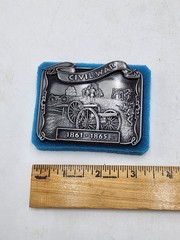 American Civil War 1861-1865 Pewter Metal Belt Buckle Century Company