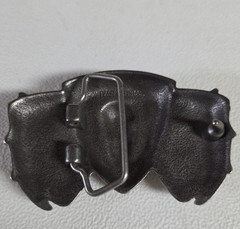 Belt Buckle DRAGON Wings Horns 3.75&Prime; Pewter Color Fit 1.5&Prime; Belt Creepy