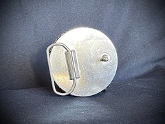 Darren McNeese Lion Belt Buckle 2.5” Round Patina Archive 07–09