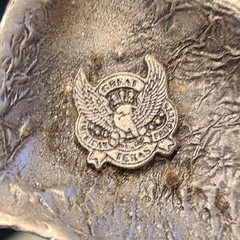 hot topic Y2K 2000s pistol gun belt buckle great American products 100% pewter