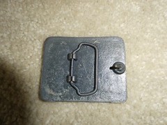 Vintage 1970s Brass 4 Wheeling Jeep Belt Buckle 3&Prime; Wide