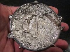 BASKETBALL THEME BELT BUCKLE COVERED IN CRYSTALS HEAVY GW-17