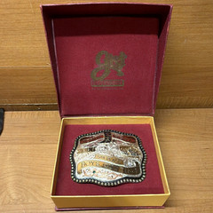 Gist Silversmiths 2006 Iowa HSRA 5th Place Boys Cutting Engraved Western Buckle