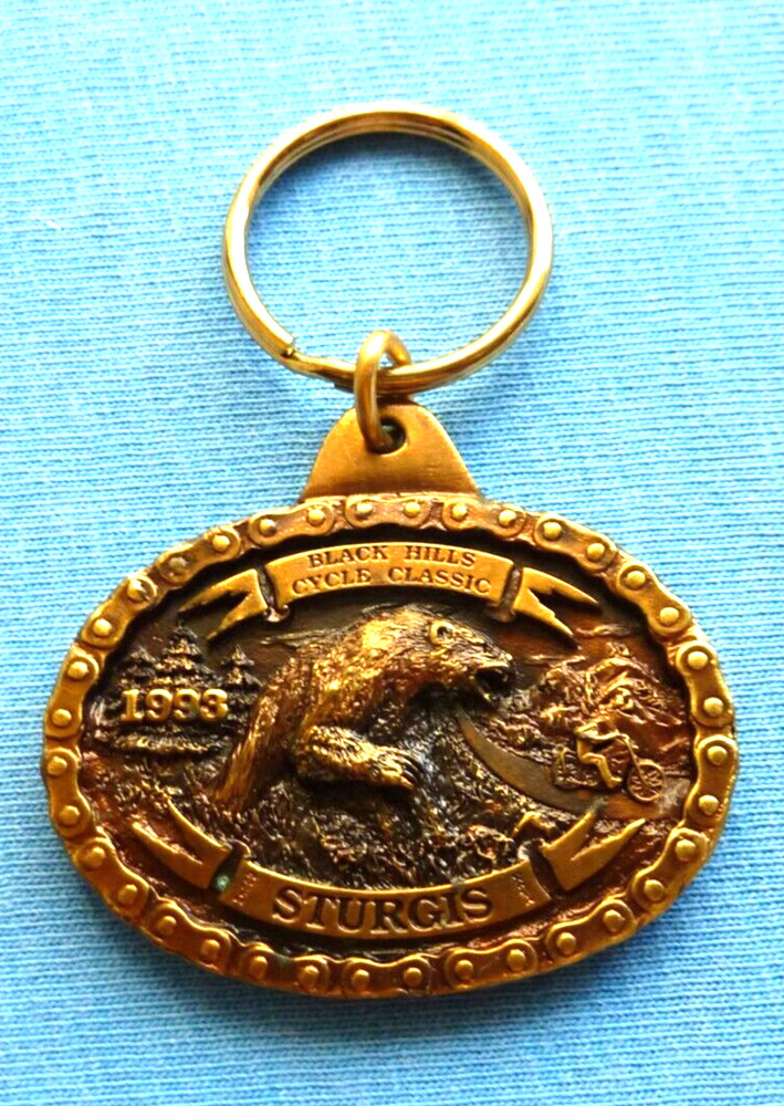 50TH STURGIS BIKE WEEK KEY RING CHAIN ALSO SEE MY BELT BUCKLE LISTINGS