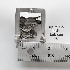 Elephant Silver Belt Buckle Men Women Wildlife Animal 925 Stamped By Jewels USA