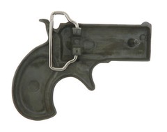 Small Revolver Gun Novelty Metal Belt Buckle