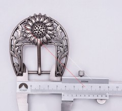 Western Cowboy Sun Flower Single Prong Wide Pin Belt Buckle Replacement fit 38mm
